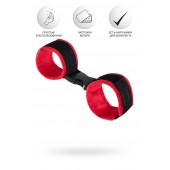 Красно-черные велюровые оковы Anonymo - ToyFa - купить с доставкой в Челябинске