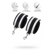 Серебристо-черные наручники Anonymo - ToyFa - купить с доставкой в Челябинске