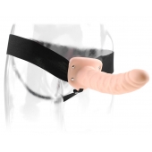 Полый страпон 8  Hollow Strap-On телесного цвета - 19 см. - Pipedream - купить с доставкой в Челябинске