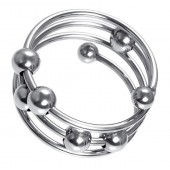 Большое металлическое кольцо под головку пениса - ToyFa - купить с доставкой в Челябинске