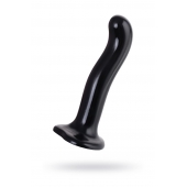 Черный стимулятор для пар P G-Spot Dildo Size L - 19 см. - Strap-on-me - в Челябинске купить с доставкой