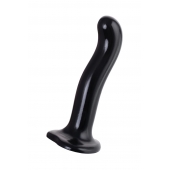 Черный стимулятор для пар P G-Spot Dildo Size L - 19 см. - Strap-on-me - в Челябинске купить с доставкой