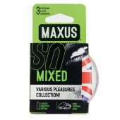 Презервативы в пластиковом кейсе MAXUS AIR Mixed - 3 шт. - Maxus - купить с доставкой в Челябинске