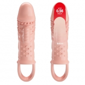 Телесная насадка с вибрацией Cecelia - 18,5 см. - Baile - в Челябинске купить с доставкой