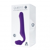 Фиолетовый безремневой страпон Queens L - Adrien Lastic - купить с доставкой в Челябинске