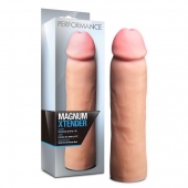 Телесная фаллическая насадка на пенис Magnum Xtender - 23 см. - Blush Novelties - в Челябинске купить с доставкой