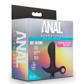 Черный анальный вибратор Silicone Vibrating Prostate Massager 01 - 10,8 см. - Blush Novelties - в Челябинске купить с доставкой