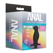 Черный анальный вибромассажёр Silicone Vibrating Prostate Massager 02 - 10,8 см. - Blush Novelties - в Челябинске купить с доставкой