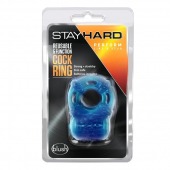 Голубое эрекционное виброкольцо Reusable 5 Function Cock Ring - Blush Novelties - в Челябинске купить с доставкой