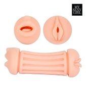 Двусторонний мастурбатор - ротик и вагина - Bior toys - в Челябинске купить с доставкой
