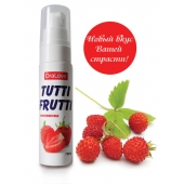 Гель-смазка Tutti-frutti с земляничным вкусом - 30 гр. - Биоритм - купить с доставкой в Челябинске