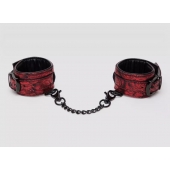 Красно-черные наручники Reversible Faux Leather Wrist Cuffs - Fifty Shades of Grey - купить с доставкой в Челябинске