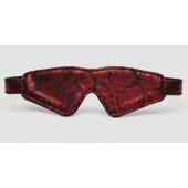 Двусторонняя красно-черная маска на глаза Reversible Faux Leather Blindfold - Fifty Shades of Grey - купить с доставкой в Челябинске
