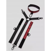 Ошейник с наручниками Reversible Faux Leather Collar and Wrist - Fifty Shades of Grey - купить с доставкой в Челябинске