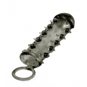 Дымчатая стимулирующая насадка с закрытой головкой SAMURAI PENIS SLEEVE BLACK - 14,5 см. - NMC - в Челябинске купить с доставкой