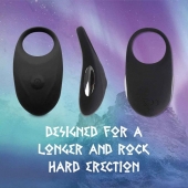 Черное эрекционное виброкольцо Thor Cockring - FeelzToys - в Челябинске купить с доставкой