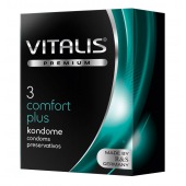 Контурные презервативы VITALIS PREMIUM comfort plus - 3 шт. - Vitalis - купить с доставкой в Челябинске