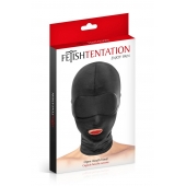 Сплошная маска на голову с прорезью для рта - Fetish Tentation - купить с доставкой в Челябинске