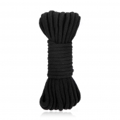 Черная хлопковая веревка для связывания Bondage Rope - 10 м. - Lux Fetish - купить с доставкой в Челябинске