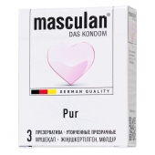 Супертонкие презервативы Masculan Pur - 3 шт. - Masculan - купить с доставкой в Челябинске