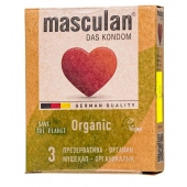Экологически чистые презервативы Masculan Organic - 3 шт. - Masculan - купить с доставкой в Челябинске