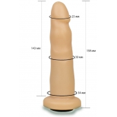 Телесная насадка Harness - 15,8 см. - LOVETOY (А-Полимер) - купить с доставкой в Челябинске