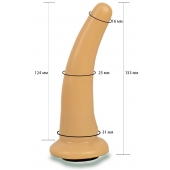 Телесная гладкая насадка Harness - 13,3 см. - LOVETOY (А-Полимер) - купить с доставкой в Челябинске