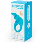 Голубое эрекционное виброкольцо Happy Rabbit Rechargeable Rabbit Cock Ring - Happy Rabbit - в Челябинске купить с доставкой