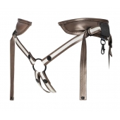 Бронзовый пояс для насадок Desirous Harness - Strap-on-me - купить с доставкой в Челябинске