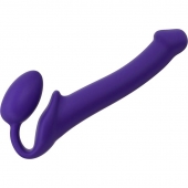 Фиолетовый безремневой страпон Silicone Bendable Strap-On - size M - Strap-on-me - купить с доставкой в Челябинске