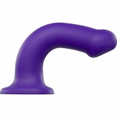 Фиолетовый фаллоимитатор-насадка Strap-On-Me Dildo Dual Density size L - 19 см. - Strap-on-me - купить с доставкой в Челябинске