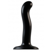 Черный фаллоимитатор-насадка Strap-On-Me P G spot Dildo size S - 16,4 см. - Strap-on-me - купить с доставкой в Челябинске