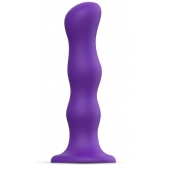 Фиолетовая насадка Strap-On-Me Dildo Geisha Balls size XL - Strap-on-me - купить с доставкой в Челябинске