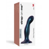 Темно-синяя насадка Strap-On-Me Dildo Plug Snaky size M - Strap-on-me - купить с доставкой в Челябинске