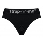 Черные трусики для насадок Heroine Lingerie Harness - size S - Strap-on-me - купить с доставкой в Челябинске