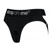 Черные трусики для насадок Heroine Lingerie Harness - size M - Strap-on-me - купить с доставкой в Челябинске