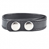 Кольцо на пенис SNAP COCK RING из искусственной кожи на клепках - BlueLine - в Челябинске купить с доставкой