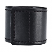 Хомут-утяжка для мошонки из искусственной кожи на липучке VELCRO BALL STRETCHER- 4 см. - BlueLine - в Челябинске купить с доставкой