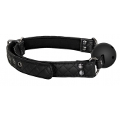 Черный кляп-шарик BALL GAG DIAMOND - Dream Toys - купить с доставкой в Челябинске