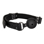 Черный кляп-шарик BALL GAG DIAMOND - Dream Toys - купить с доставкой в Челябинске
