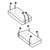 Фиксаторы для кровати WRAPAROUND MATTRESS RESTRAIN - Pipedream - купить с доставкой в Челябинске