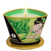 Массажная свеча Exotic Green Tea с ароматом зелёного чая - 170 мл. - Shunga - купить с доставкой в Челябинске