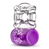 Фиолетовое эрекционное виброкольцо Pleaser Rechargeable C-Ring - Blush Novelties - в Челябинске купить с доставкой