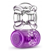 Фиолетовое эрекционное виброкольцо One Night Stand Vibrating C-Ring - Blush Novelties - в Челябинске купить с доставкой
