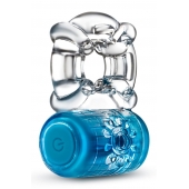 Синее эрекционное виброкольцо One Night Stand Vibrating C-Ring - Blush Novelties - в Челябинске купить с доставкой
