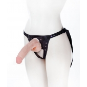 Реалистичный фаллос на поясе Harness - 20,5 см. - LOVETOY (А-Полимер) - купить с доставкой в Челябинске