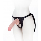 Податливый фаллос на трусиках Harness - 20,5 см. - LOVETOY (А-Полимер) - купить с доставкой в Челябинске