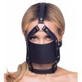 Черный намордник с кляпом-шаром Head Harness With A Gag - Orion - купить с доставкой в Челябинске