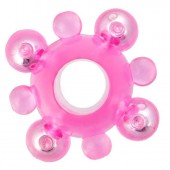 Эрекционное кольцо c бусинками - Toyfa Basic - в Челябинске купить с доставкой