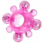 Эрекционное кольцо c бусинками - Toyfa Basic - в Челябинске купить с доставкой